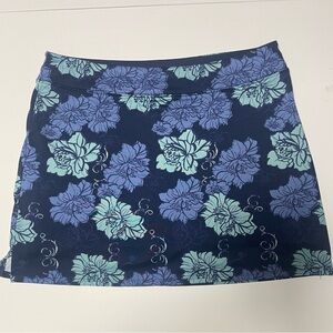 Tranquility by Colorado Clothing Blue Floral Skort Women’s Medium